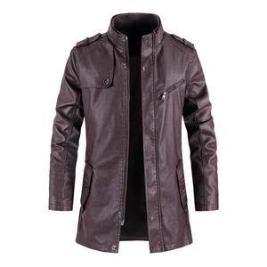 Hermosa ropa suelta de cuero PU para hombre, moda de primavera y otoño, ropa de locomotora, chaqueta de Bombardero - Product Image 1