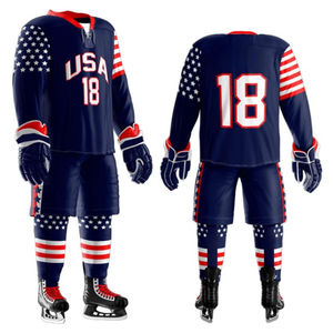 Nuevo estilo uniforme de hockey sobre hielo para hombres/diseño personalizado tamaño adulto hombres uniforme de hockey sobre hielo al por mayor moda personalizada OEM 2025 - Product Image 5