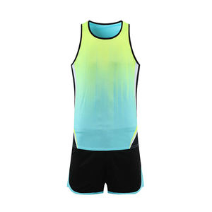 Fabricación en fábrica, cómodo uniforme de atletismo para correr al aire libre, conjuntos de ropa deportiva para gimnasio, uniformes para correr personalizados - Product Image 2