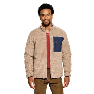 OEM New Arrival <b>Men's</b> <b>Sherpa</b> <b>Jackets</b> Winter Zip up <b>Jackets</b> for <b>Men</b> Custom Logo Oversized <b>Men</b> Fleece <b>Sherpa</b> <b>Jacket</b> - Product Image 3