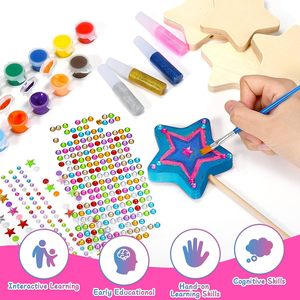 Công Chúa DIY Magical Wand <span class=keywords><strong>Kit</strong></span> Gỗ Thủ Công Mỹ Nghệ Cho Trẻ Em Cổ Tích Wands Nghệ Thuật Dự Án Quà Tặng - Product Image 4