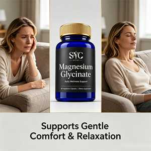 SYC <span class=keywords><strong>BIO</strong></span> Precio de Fábrica Glicinato de Magnesio, Vitamina B6, Taurina, L-Teanina, Venta al por Mayor Disponible, 90 Cápsulas, OEM ODM Marca Privada - Product Image 6