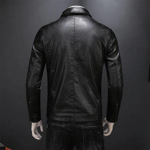 Blouson en cuir unisexe pour moto, toile imperméable, capuche, protection, style moto et motard - Product Image 4