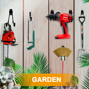 Lot de 6 crochets de rangement <span class=keywords><strong>mural</strong></span> Crochets de <span class=keywords><strong>garage</strong></span> en acier robuste Crochet de rangement pour <span class=keywords><strong>garage</strong></span> utilitaire Montage <span class=keywords><strong>mural</strong></span> Double cintres pour outils - Product Image 6