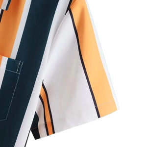 Conjuntos cortos de verano para hombre, ropa informal a la moda, conjunto de 2 piezas de color contrastante, chándal de Fitness, camiseta con pantalones cortos, chándales - Product Image 4