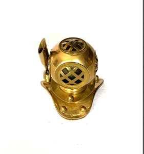 Soporte para Bolígrafos con Forma de Casco de Buceo Profundo, Hecho a Mano, de Latón Vintage, de Alta Calidad, Estilo Antiguo - Product Image 1