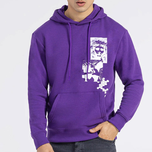 เสื้อฮู้ดดี้ผ้าฟลีซหนานุ่มพิมพ์โลโก้ตามสั่งสำหรับฤดูหนาวปี 2025 แบบ unisex ผ้าฝ้าย 100% มีกระเป๋า - Product Image 4