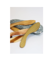 Set Pisau Keju Kayu Ramah Lingkungan Berkualitas Premium dengan Desain Modern, Finishing Cermin, Laci Geser Magnetik, Peralatan Makan Buatan Tangan