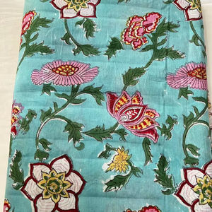 ชุดเดรสผ้าฝ้ายสำหรับเด็กทำมือสไตล์อินเดียสำหรับงานประดิษฐ์ดอกไม้บล็อกหลวมศิลปะสไตล์สวิงวิ่งชนเผ่า - Product Image 1