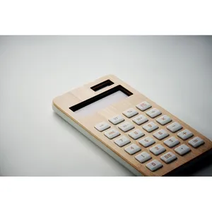 Calculadora de Bambú CALCUBIM, Gadget Ecológico, Producto Práctico y Sostenible - Product Image 1