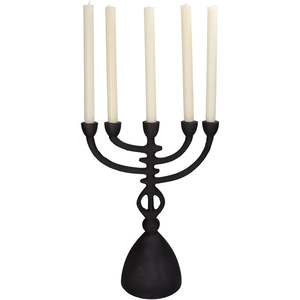 Bougeoir en métal Menorah Excellente qualité Bougeoir design décoratif fait main Meilleure vente Bougeoir fantaisie décoratif - Product Image 6