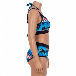 Vêtements de plage en spandex et nylon avec impression par transfert thermique, maillots de bain extensibles à séchage rapide pour adultes, vêtements de plage d'été, vente en gros OEM - Product Image 3