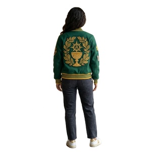 Chaqueta de cuero OEM para hombre, estilo streetwear, con parche personalizado, oversize, de moda, con lavado ácido, de lona, estilo trabajo Detroit, cruzada, acolchada tipo barn. - Product Image 2
