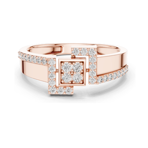 Bague pour femme en diamant de laboratoire, clarté VVS-VS, 0,33 CT, or 18 carats, 14 carats, 10 carats et argent 925, or rose, or jaune, or blanc et moissanite - Product Image 3