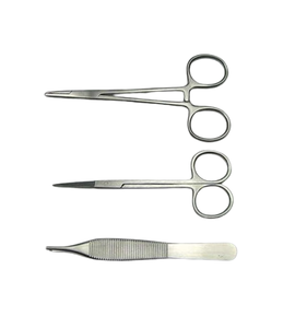 Kit de 3 outils en acier inoxydable pour l'élimination des sutures, instruments chirurgicaux, kit de pratique des sutures - Product Image 2