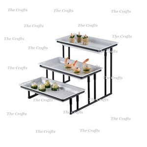 Présentoir de gâteau de service de buffet à trois niveaux avec la meilleure qualité présentoir de gâteau de taille et de forme personnalisée - Product Image 1