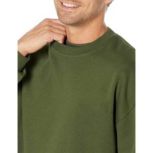 Camisetas 300 Gsm French Terry Grueso O Cuello Oversize Cut Edge Recortada Camiseta gráfica para hombres - Product Image 4