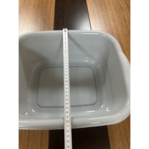 Cubo de Lavado Rectangular de Plástico Duradero de 31x39cm para Lavandería y Baño, Fabricado en Turquía - Product Image 2