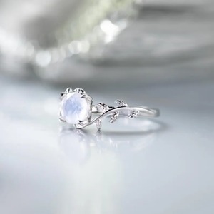 Minimalist 925 Sterling Silver Blue Moonstone Vintage Engagement <b>Ring</b> Women's Handmade <b>Indian</b> Third Party Certified Rajasthan - Product Image 2