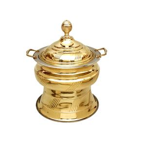 Restaurant <b>Cookware</b> Tabletop Decoration Food Warmer Pot Nickel Plated Finishing Chafing Dish Nickel Plated Chafing Dish - Product Image 2