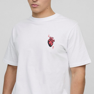 Tốt Nhất Bán Trắng <span class=keywords><strong>Ace</strong></span> Tim In Đồ Họa T-Shirt Người Đàn Ông Mới Của T-Shirts Tùy Chỉnh Bông Sợi Tre T-Shirt - Product Image 2