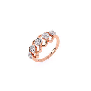 Cadena de eslabones con diamantes cultivados en laboratorio, delicada banda brillante para uso diario con 0.3 ct en oro amarillo, blanco y rosa de 9K. - Product Image 3