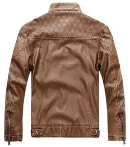 สไตล์คุณภาพสูงหรูหราหนังผู้ชายแจ็คเก็ตหนังแท้ขายส่งที่กําหนดเองฤดูใบไม้ร่วงและฤดูหนาวแฟชั่นแจ็คเก็ตหนัง - Product Image 2