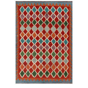 Alfombra Kilim de Maimana, Afganistán, 290 x 200 cm, Alfombras y Juegos de Alfombras - Product Image 1