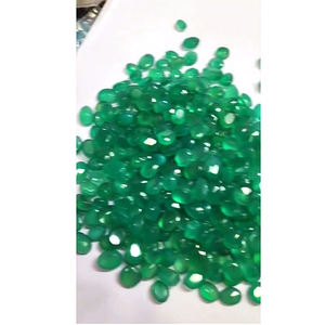 305 pièces d'onyx vert naturel 10mm à 14mm facette ovale 1585 Cts Lot Iroc ventes bonne qualité mai pierre de naissance pierres précieuses coupe US $80 - Product Image 4