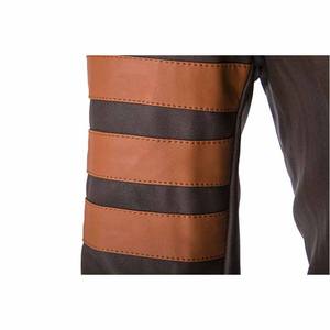 <b>Men's</b> High Quality Durable Windproof Canvas <b>Leather</b> Jacket with Stand Collar Winter Hot Sales Best Design Competitive Price - Product Image 5