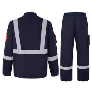 Pantalones de uniforme de protección de seguridad de carcasa blanda reflectante gris plateado de primera calidad para hombre, ropa de trabajo Industrial de alta visibilidad - Product Image 3