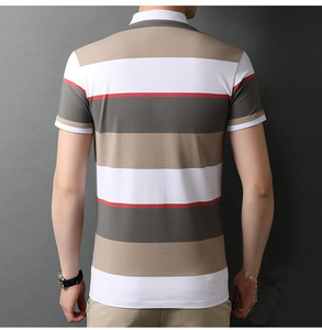 เสื้อยืดโปโลผ้าฝ้ายสำหรับผู้ชาย,เสื้อโปโลแขนสั้นพิมพ์โลโก้ได้ตามต้องการ - Product Image 3