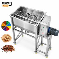 Mélangeur à ruban compact 500L, mélangeur de poudre sèche en acier inoxydable, vis sans fin horizontale pour épices, masala et aliments