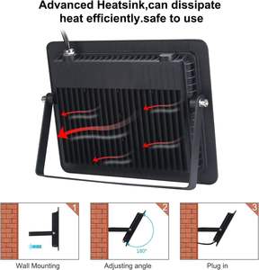 Lámpara LED UV de 200W para Exteriores, Resistente al Agua IP66, CA 85-265V, Portátil, de Aleación de Aluminio, 395nm, Lámpara de Curado para el Hogar, 50000 Horas - Product Image 5