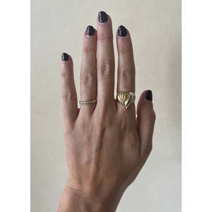 Anillo de Diamantes Vintage en Forma de Corazón - Product Image 2