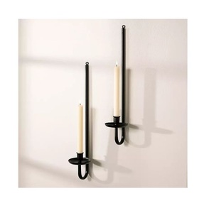 ที่วางเทียนแบบแขวนผนังวัสดุเหล็กตกแต่งบ้านหรูหราหรูหรา - Product Image 2