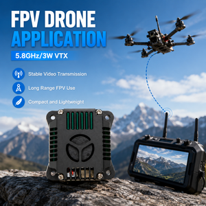 Transmisor de Video FPV VTX de 5.8GHz y 3W, Alta Potencia, Señal Estable, Refrigeración Integrada para Drones FPV UAV - Product Image 5