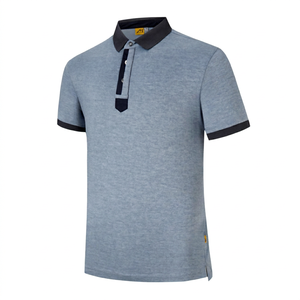 เสื้อโปโลผู้ชาย A-1 แขนสั้น ผ้าถัก สีพื้น แห้งเร็ว ระบายอากาศได้ดี สมาร์ทแคชชวล ทรงปกติ - Product Image 1