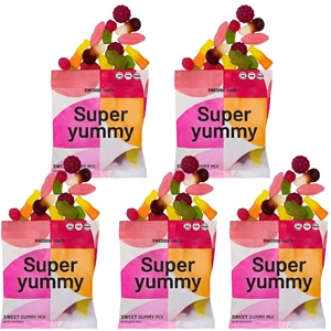 Caramelos de Frutas Veganos Sin Gelatina, Estilo Sueco, en Forma de Bloque, Suaves y Coloridos, Venta al Por Mayor de Fábrica - Product Image 1