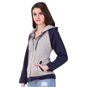 Sudadera con capucha de alta calidad para mujer, logotipo personalizado, etiqueta hecha de algodón, poliéster, bolsillos de canguro, insignia de punto de temporada de invierno - Product Image 1