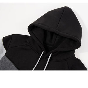 Sweat à capuche oversize décontracté pour homme en polyester/coton, noir, avec impression de logo personnalisé, ODM régulier, léger pour l'hiver - Product Image 5