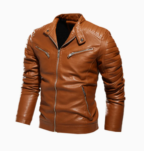 Chaqueta de Cuero Clásica para Hombre y Mujer, Chaqueta Bomber Elegante y Casual, Perfecta para Uso Diario - Product Image 5