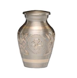 Classic Brass Keepsake Cremation Urns With Black Color <b>Rings</b> Indian Wholesale Human <b>Ashes</b> Metal Keepsake Urns - Product Image 2