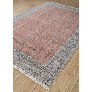 พรมขนสัตว์อัฟกันถักมือลายเรขาคณิต รุ่น Someplace in Time EA-7110/cs-01 สีแดงและสีส้ม สำหรับใช้ในบ้าน - Product Image 2