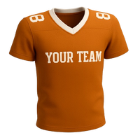 Camiseta de Fútbol Americano Personalizada con Impresión Digital, 100% Poliéster, Malla Transpirable, 240g, Manga Corta, Cuello en V, Unisex, para Adultos