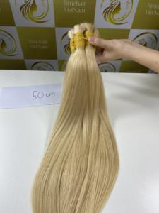 ผมต่อสำหรับต่อผมสีบลอนด์แบบปลายหนา20 ''-28'' ผ้าขนสัตว์สองชั้นวัตถุดิบคุณภาพสูงราคาขายส่ง - Product Image 6