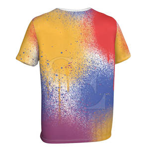 Camisas de manga corta personalizadas de alta calidad para hombres Ropa de verano de fitness de secado rápido en nuevo estilo Estampado sublimado de poliéster/algodón - Product Image 3