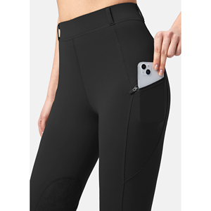 Mallas de montar a caballo de alta calidad personalizadas, pantalones de montar para mujer, pantalones de compresión ecuestres de cintura alta, Pantalones - Product Image 4