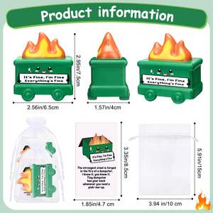 Mini balles anti-stress en forme de benne à ordures, lot de jouets de soulagement de la pression inspirants, cadeau amusant à presser pour <span class=keywords><strong>les</strong></span> employés, <span class=keywords><strong>les</strong></span> collègues et le personnel - Product Image 2