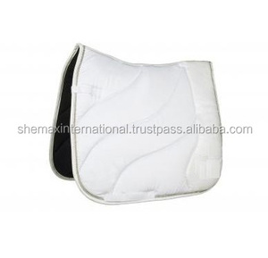 Shemax 2024 OEM de qualité supérieure fabriqué au Pakistan personnalisé en gros Dressage et compétition blanc doux poudre tapis de selle - Product Image 4